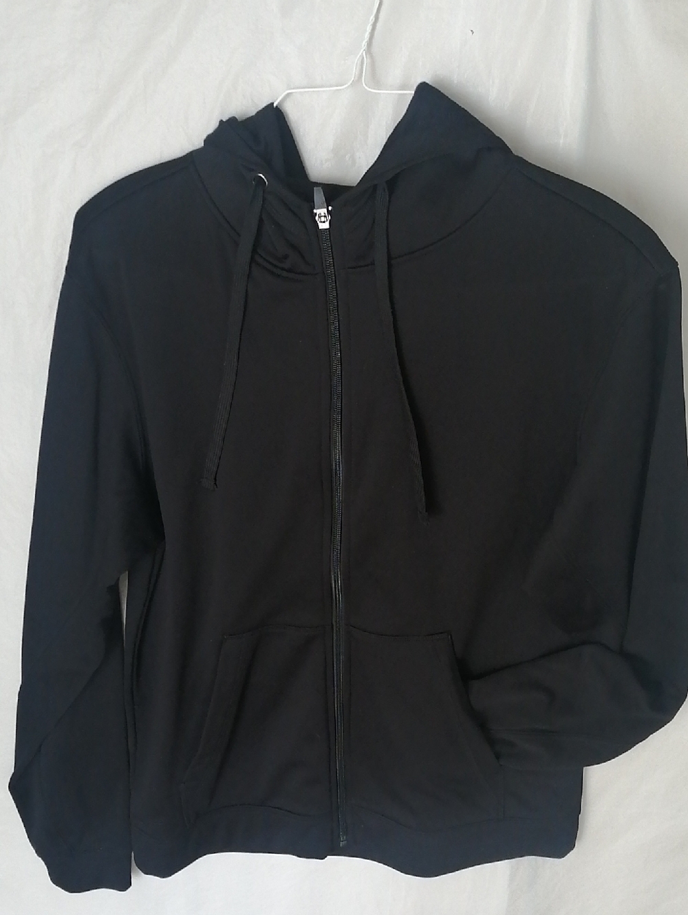 Men's Black Lightweight Zip Hoodie Jacket